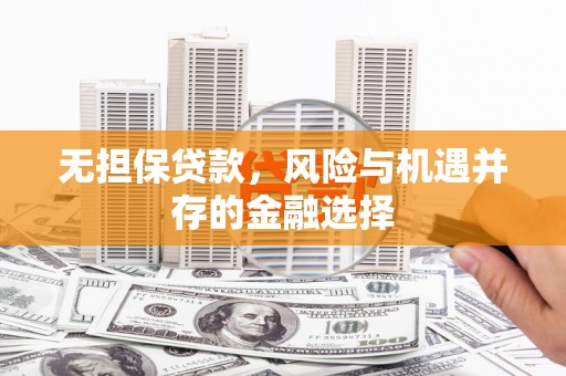吴中无担保贷款，风险与机遇并存的金融选择