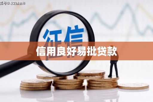 吴中信用良好易批贷款