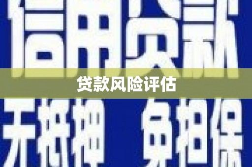 吴中贷款风险评估