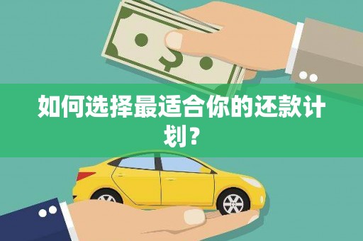 吴中如何选择最适合你的还款计划？