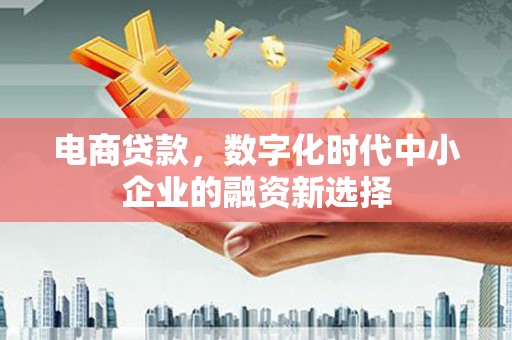 吴中电商贷款，数字化时代中小企业的融资新选择