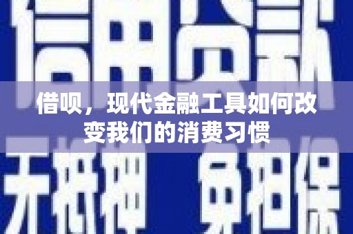 吴中借呗，现代金融工具如何改变我们的消费习惯