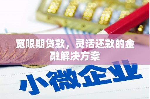 吴中宽限期贷款，灵活还款的金融解决方案