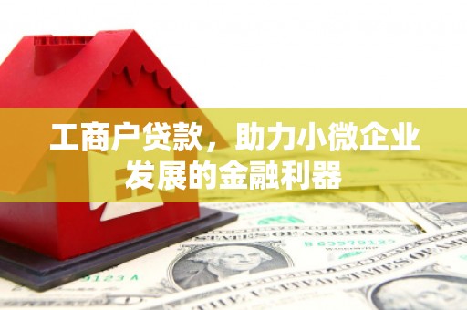 吴中工商户贷款，助力小微企业发展的金融利器