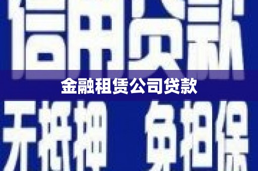 吴中金融租赁公司贷款