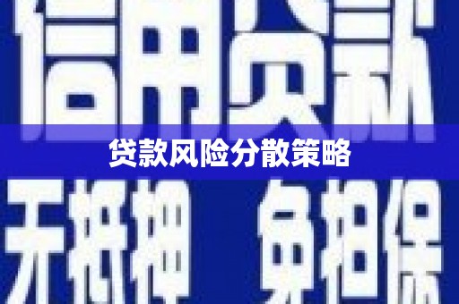 吴中贷款风险分散策略