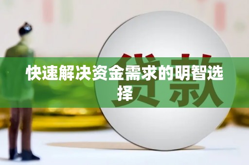 吴中快速解决资金需求的明智选择