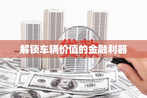 吴中解锁车辆价值的金融利器