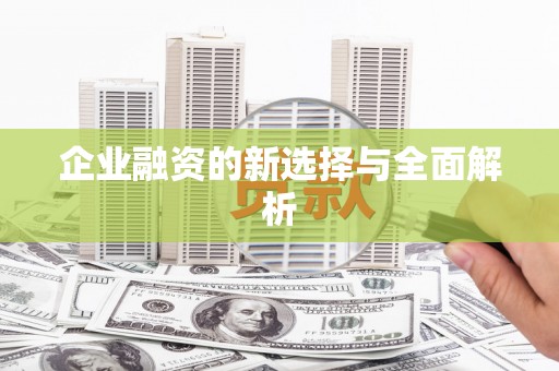 吴中企业融资的新选择与全面解析